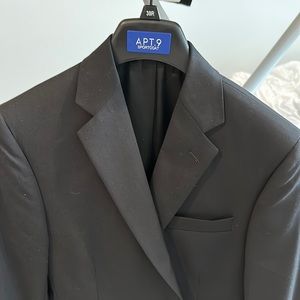 Stafford black suit. Jacket 38 slim, pants 32x30 slim